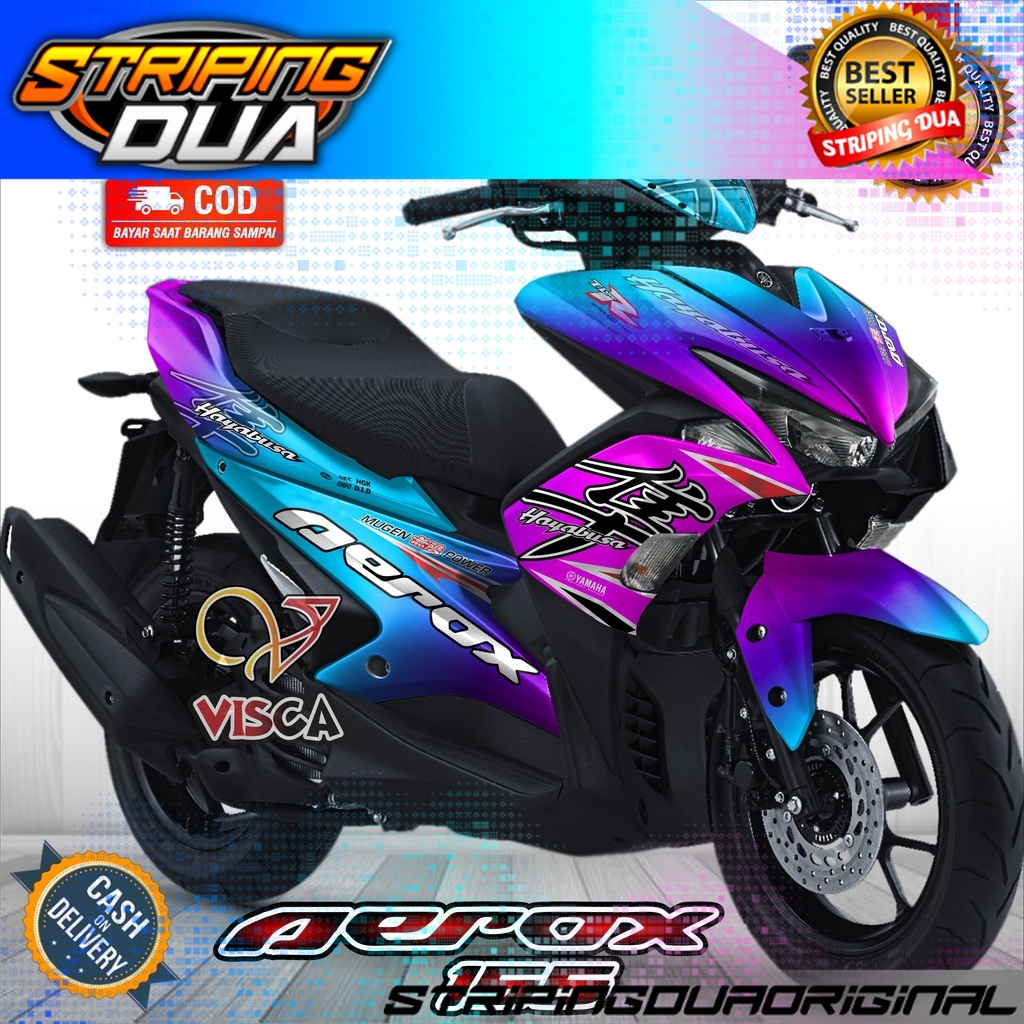 Decal Aerox 155 Old Full Body Sticker Aerox 155 Old Cool Striping Aerox 155 Old Variation ...
