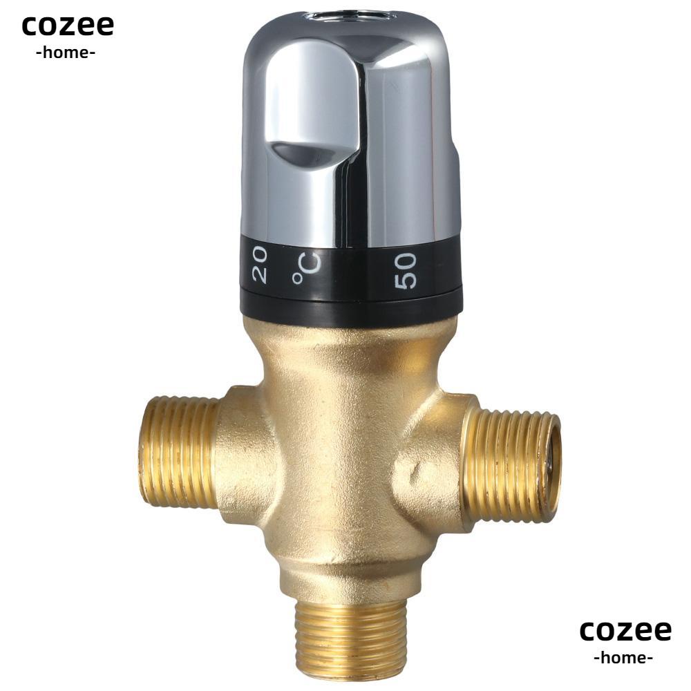 COZEE Thermostatic Mixing Valve, 1/2 Inch Brass Shower Mixing Valve