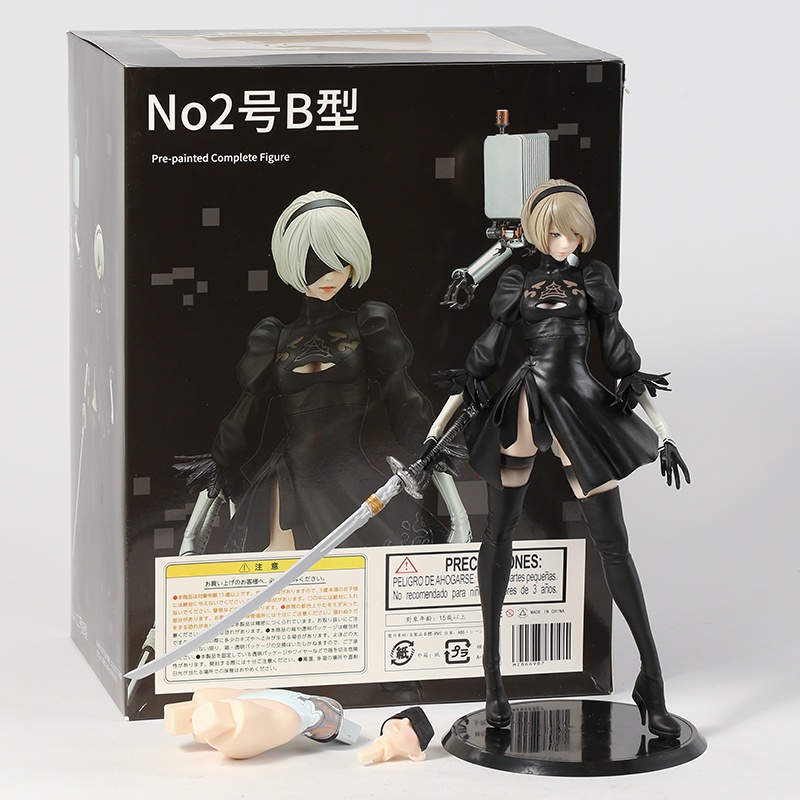 NieR Automata 2B YoRHa No.2 Type B PVC Figure Doll Collectible Model ...