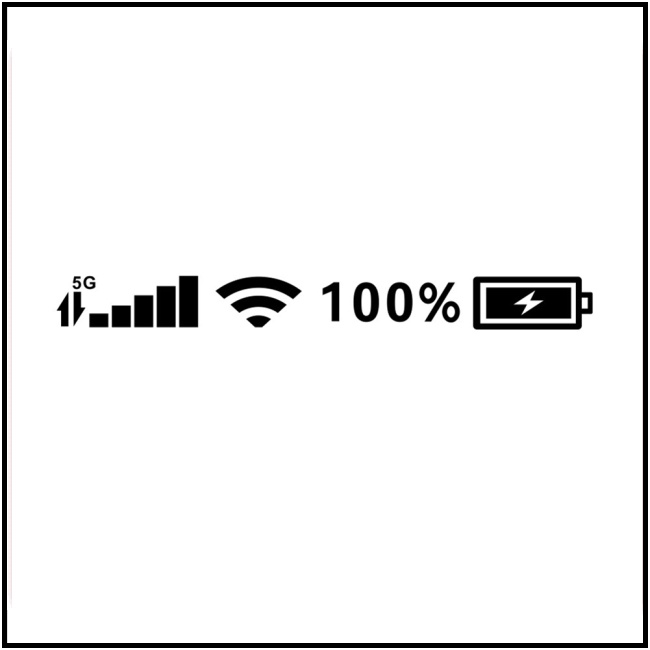 CI D-1916 Decorative Car Stickers Mobile Phone Signal Grid Pattern ...