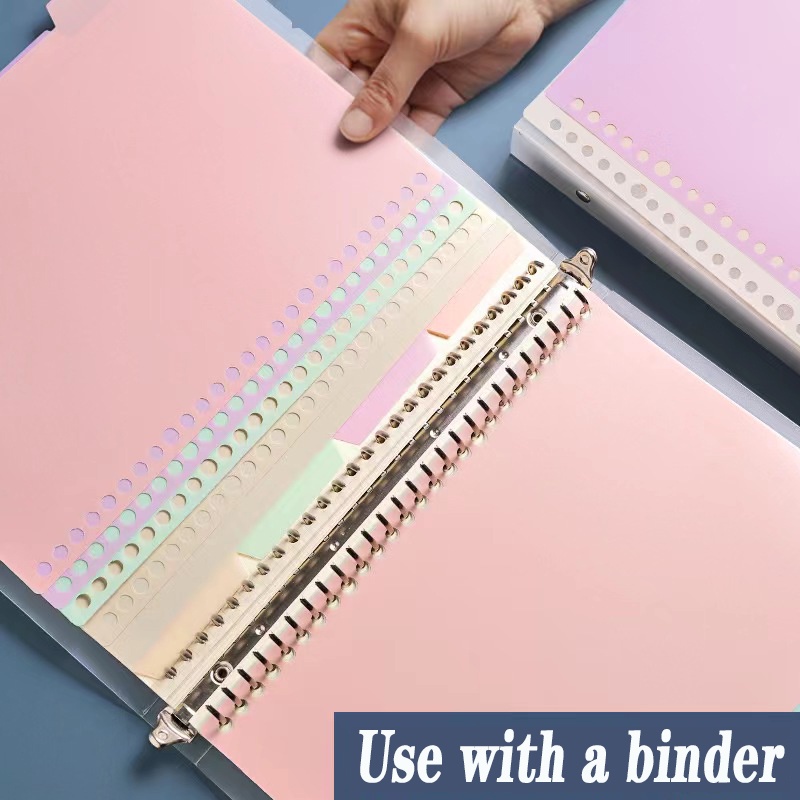 30/5 hole Plastic Ring Binder Inner Refill Page A5 / B5 looseLeaf