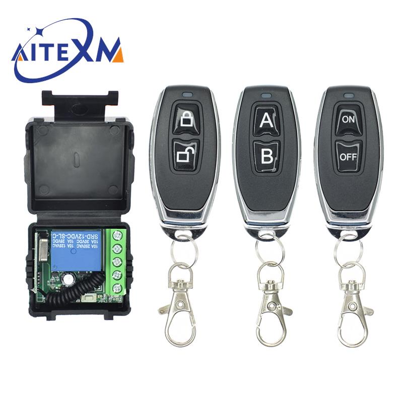 RF Transmitter 433 Mhz Remote Controls with Wireless Remote Control ...