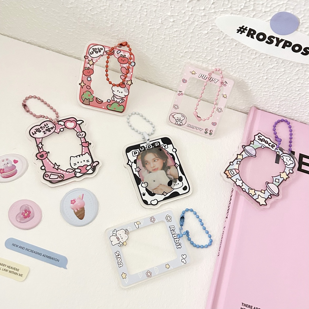 Goo Frame One Inch Small Card Decorative Frame Keychain Sticker ...