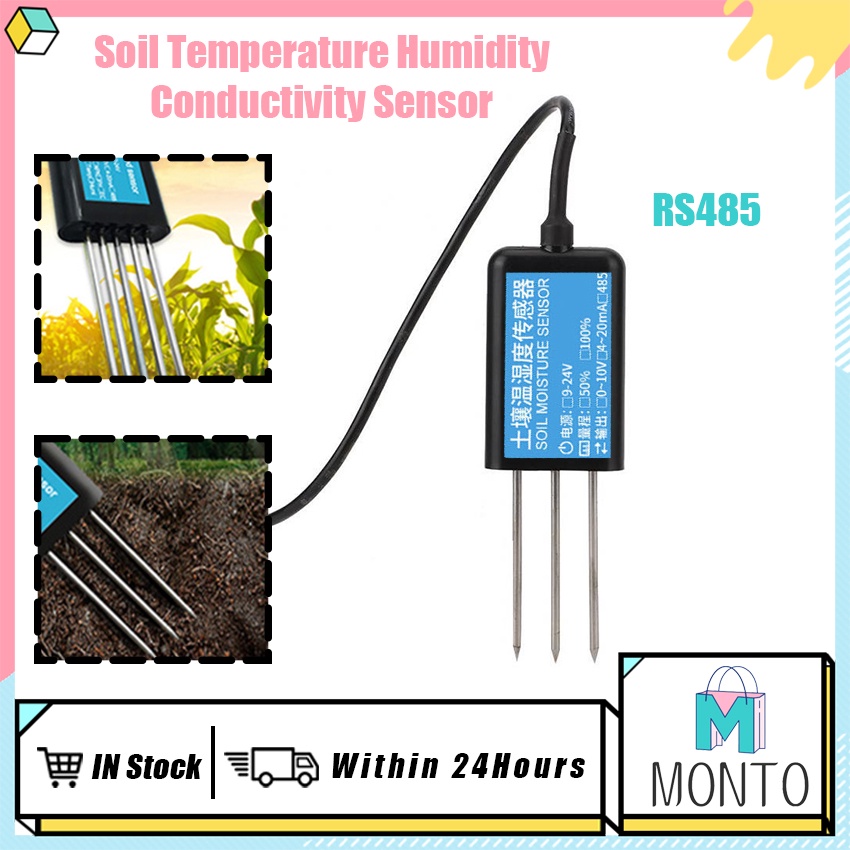 RS485 High Precision Soil Humidity Tester Soil Fertilizer Tester ...