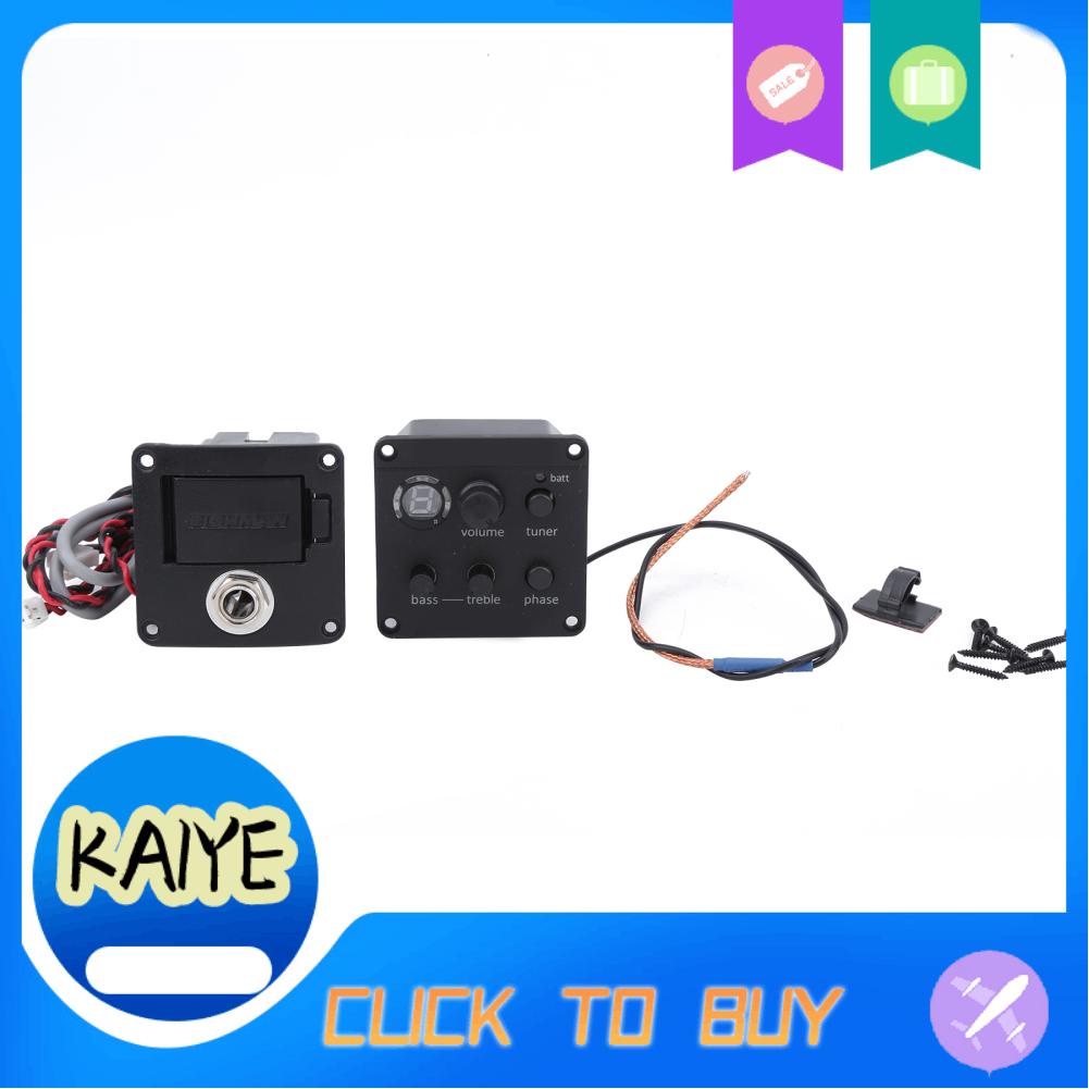 Kaiye Acoustic Guitar Pickup Onboard Preamps Equalizer EQ Glued to Hole