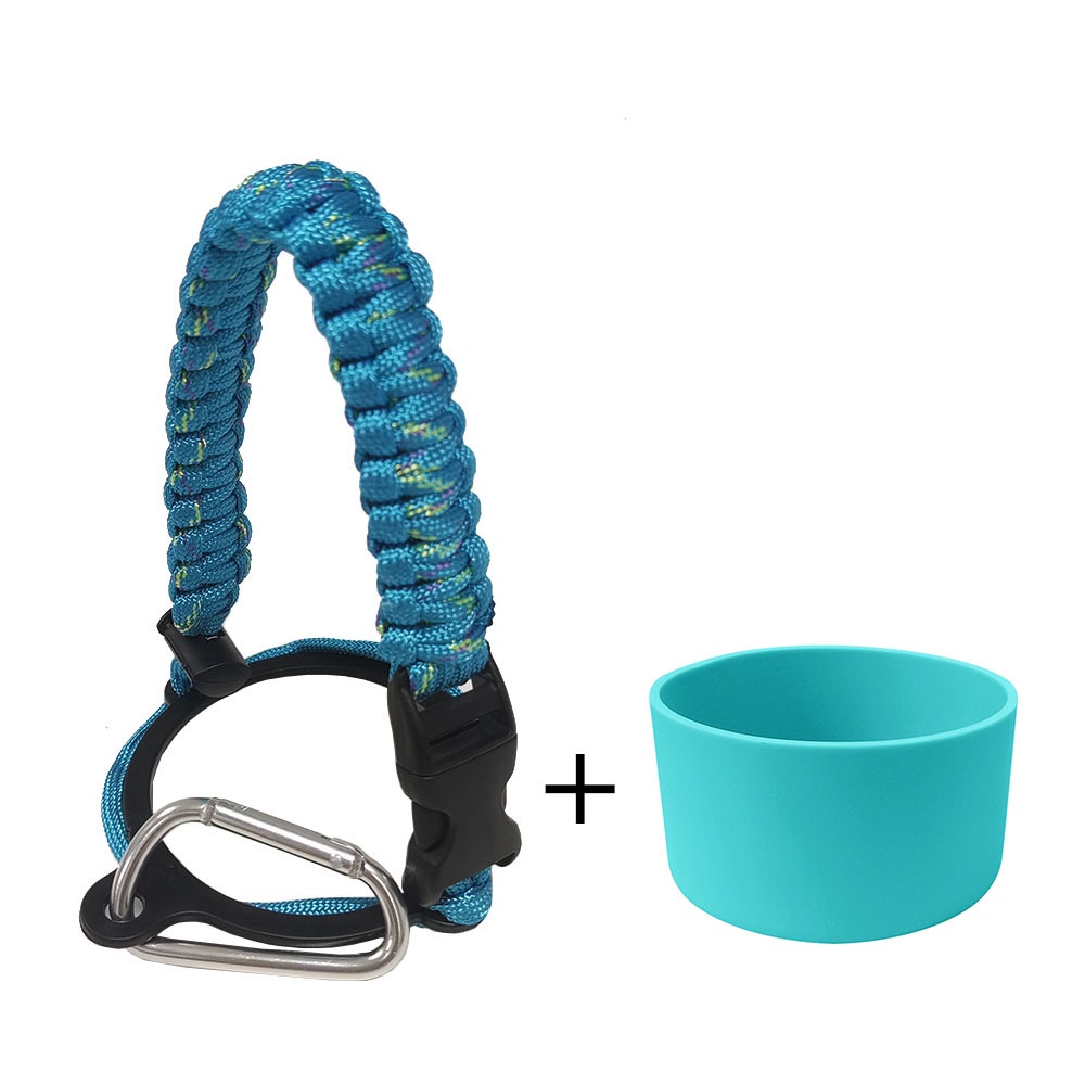 Tumbler Paracord Handle and Silicone Boot Tumbler Protector