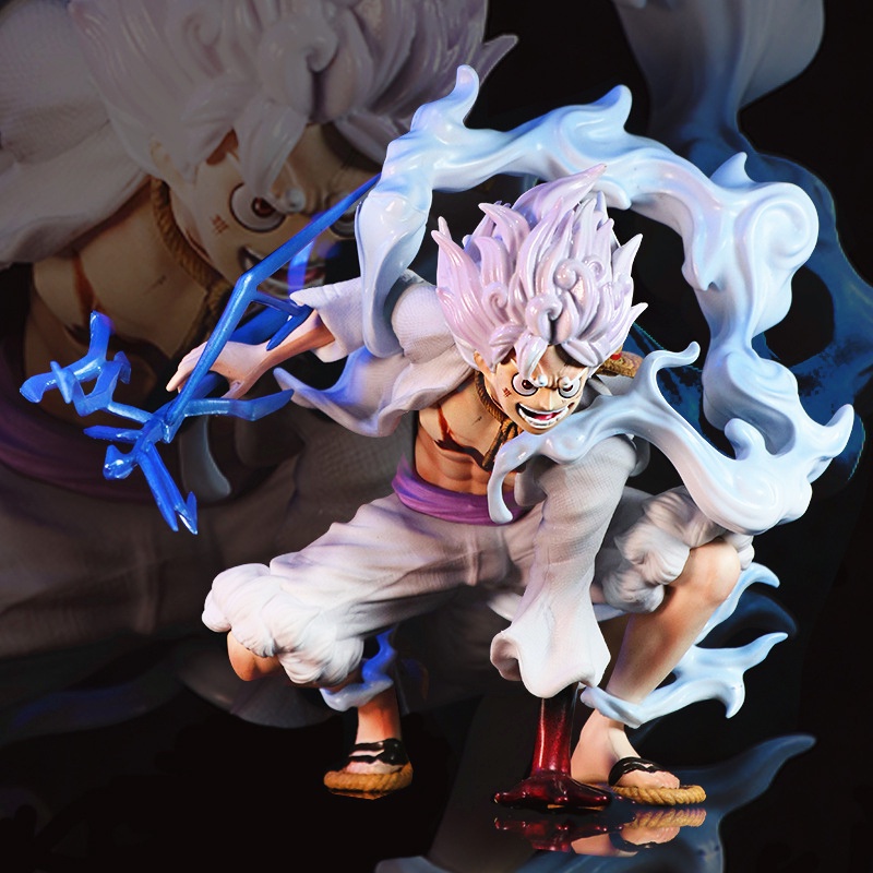 18cm One Piece Figure Nika Luffy Gear 5 Action Figures Statue Anime ...
