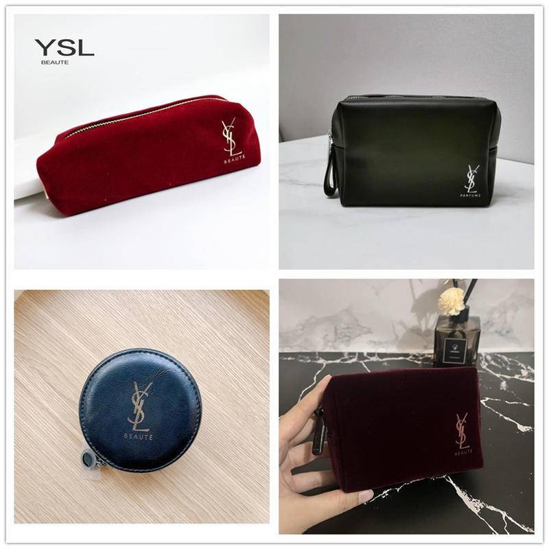 Ysl makeup bag black hot sale