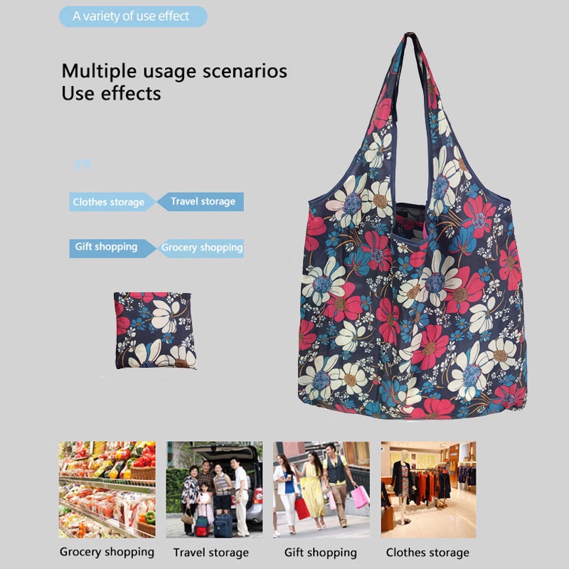 Multi-use portable shopping bags, eco-friendly bags, foldable supermarket  shopping bags, advertising gift bags