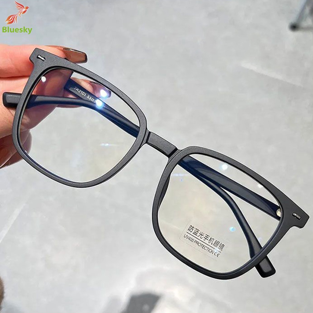 Blue Light Filter Myopia Glasses Vintage Style Anti Glare Eye Strain