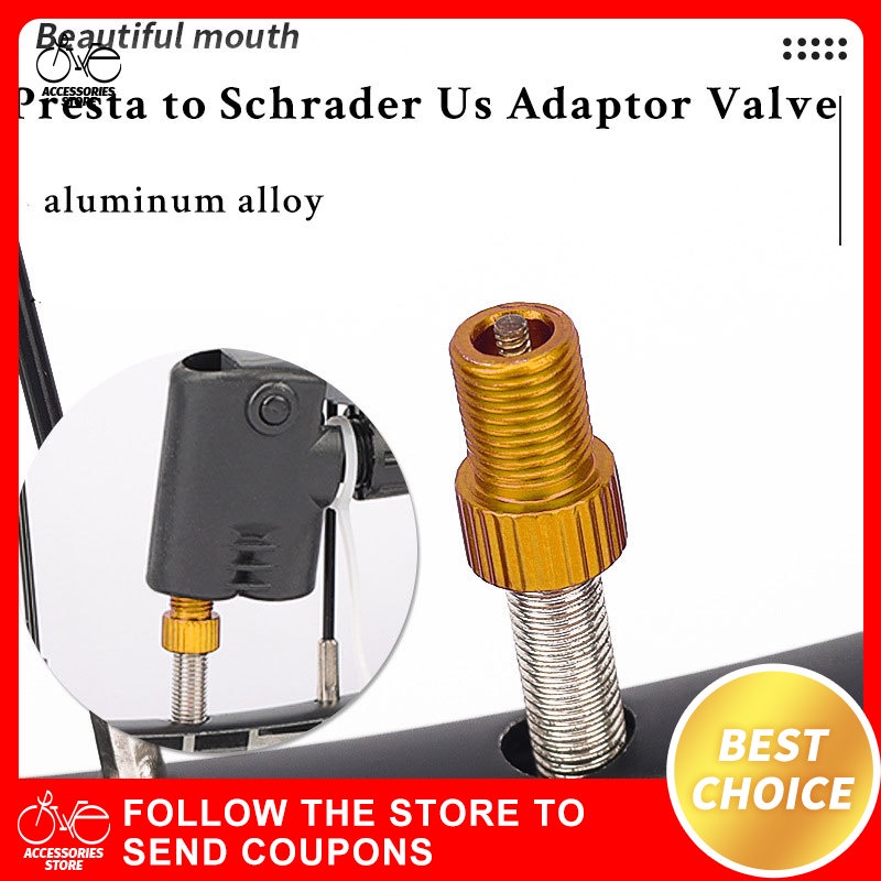 Bike Valve Adapter Presta To Schrader Valve Converter Adapter Mountain