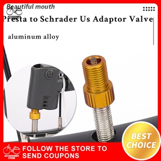 4PCS Aluminum Alloy Bike Valve Adapter Convert Presta To Schrader