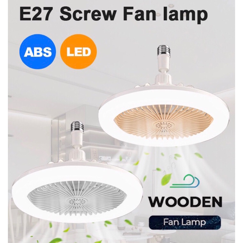 Aircon Ceiling Fan With Light（E27 Screw） Exhaust Fan Electric Fan LED