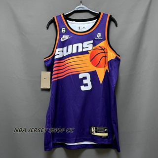 High Quality】2023-24 Men's New Original NBA Phoenix Suns #1 Devin Booker  Jersey Icon Edition Purple Swingman Heat-pressed
