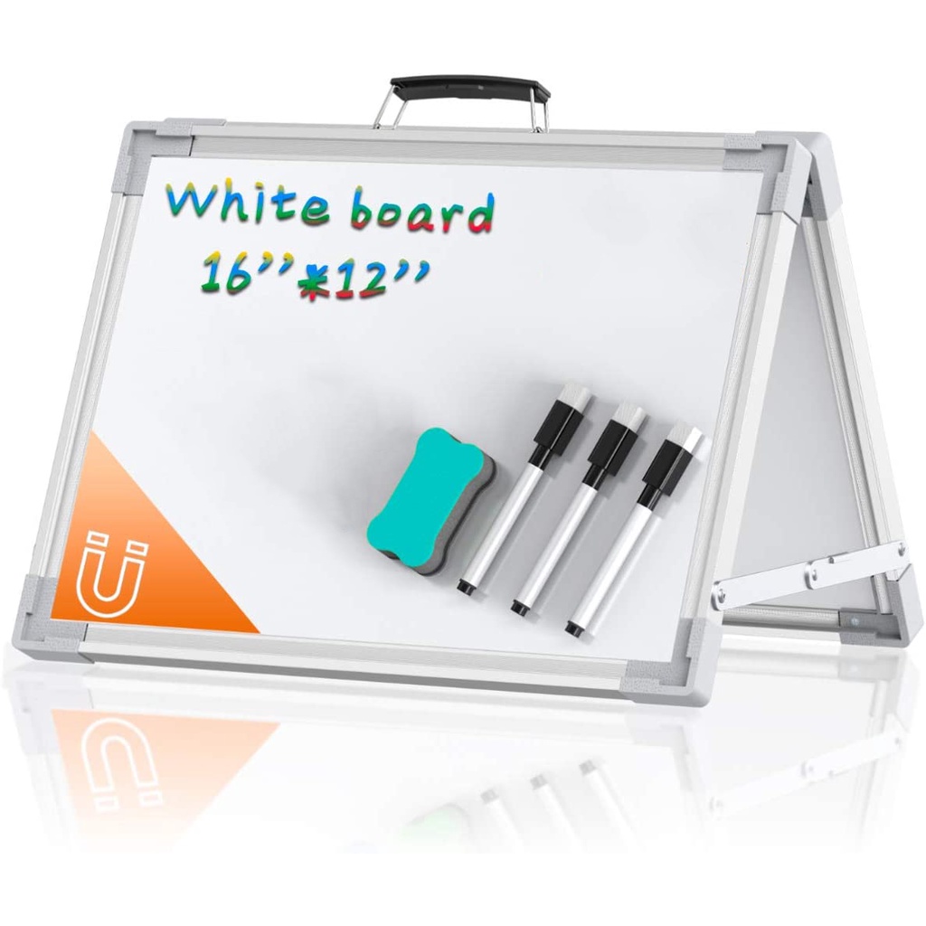 Small Whiteboard Dry Erase Boards, Portable White Board Double Sided