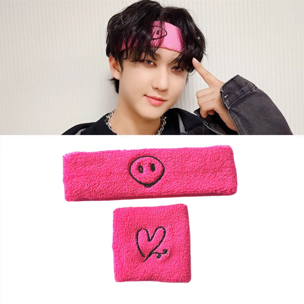 Kpop Stray Kids Hair Band & Wrist Band Set Produced By Changbin Maniac