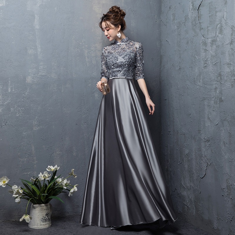 Embroidery Slim Banquet Wedding Evening Dress main image 0
