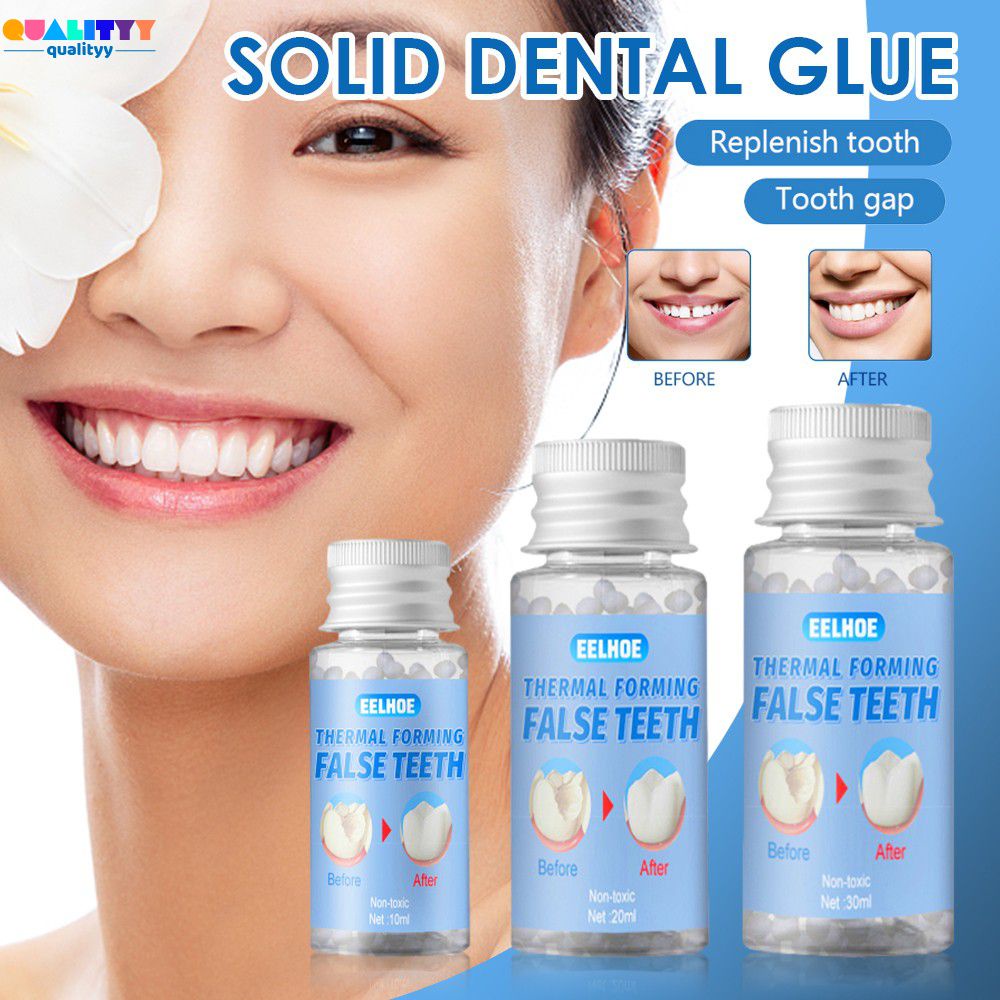 Ready Eelhoe Denture Hard Glue With Glue Teeth Veneers Moldable Party ...