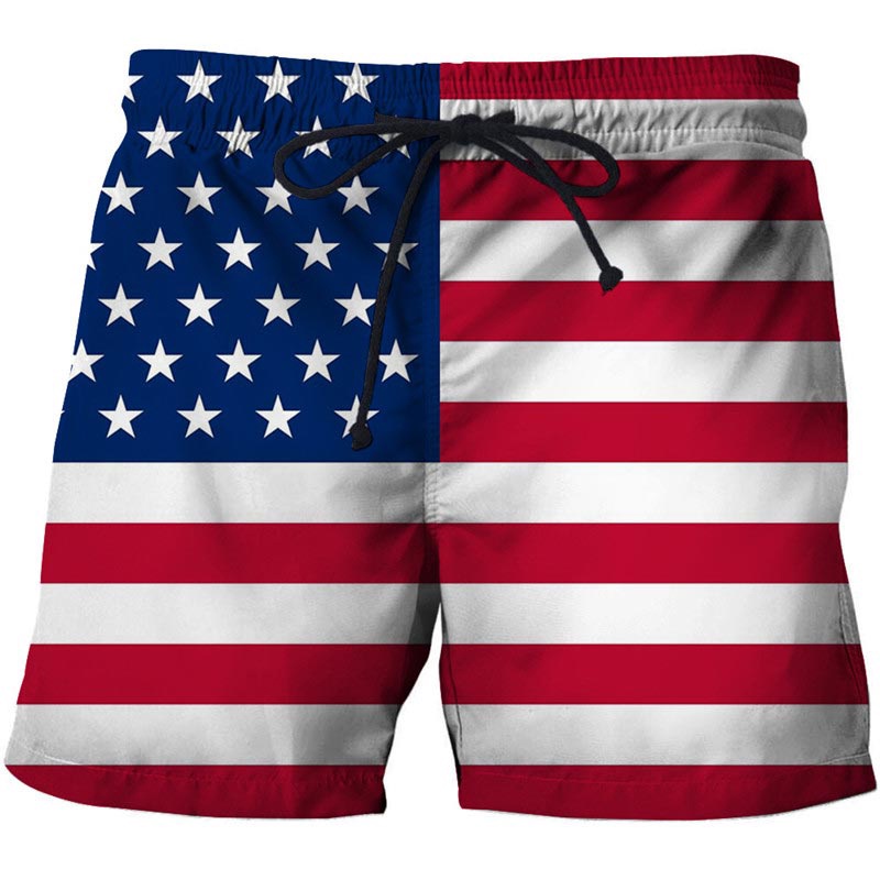 New USA UK National Flag 3D Print Short Pants Men's Casual Board Shorts  Fashion Streetwear Beach Shorts Male Sportswear Trousers
