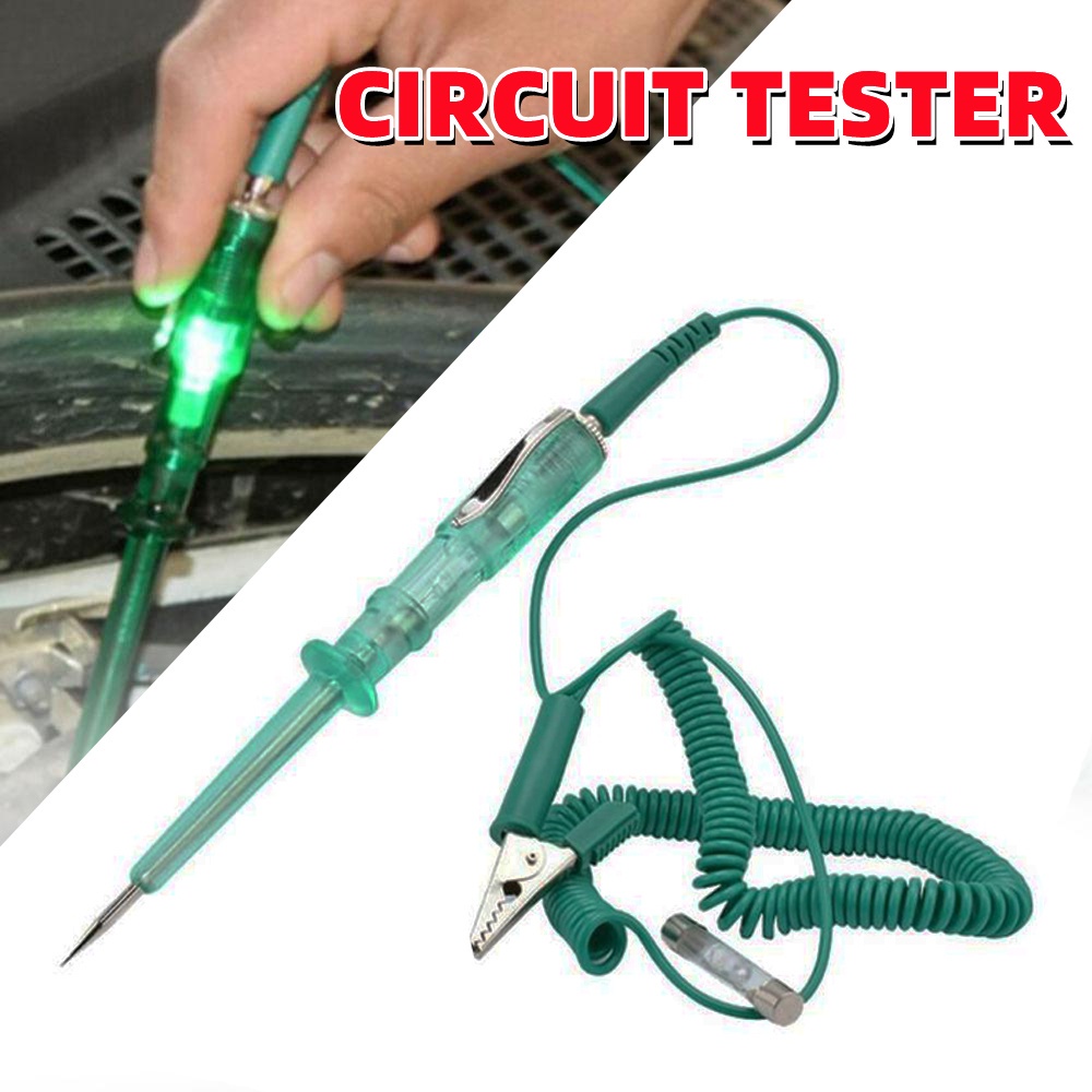 【The Philippines】Auto Car Circuit Tester DC 6/12/24V Car Lamp Voltage Circuit Voltage Test