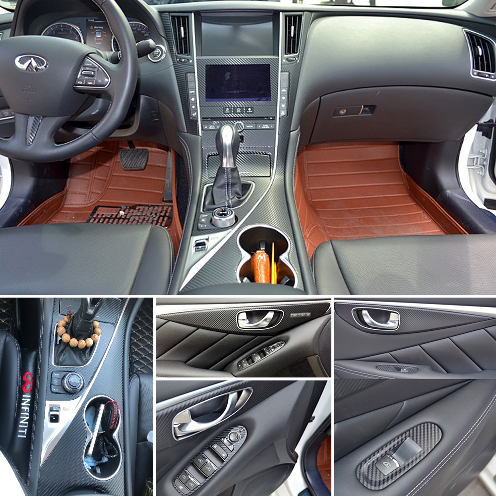 Car-Styling 3D/5D Carbon Fiber Car Interior Center Console Color Change ...