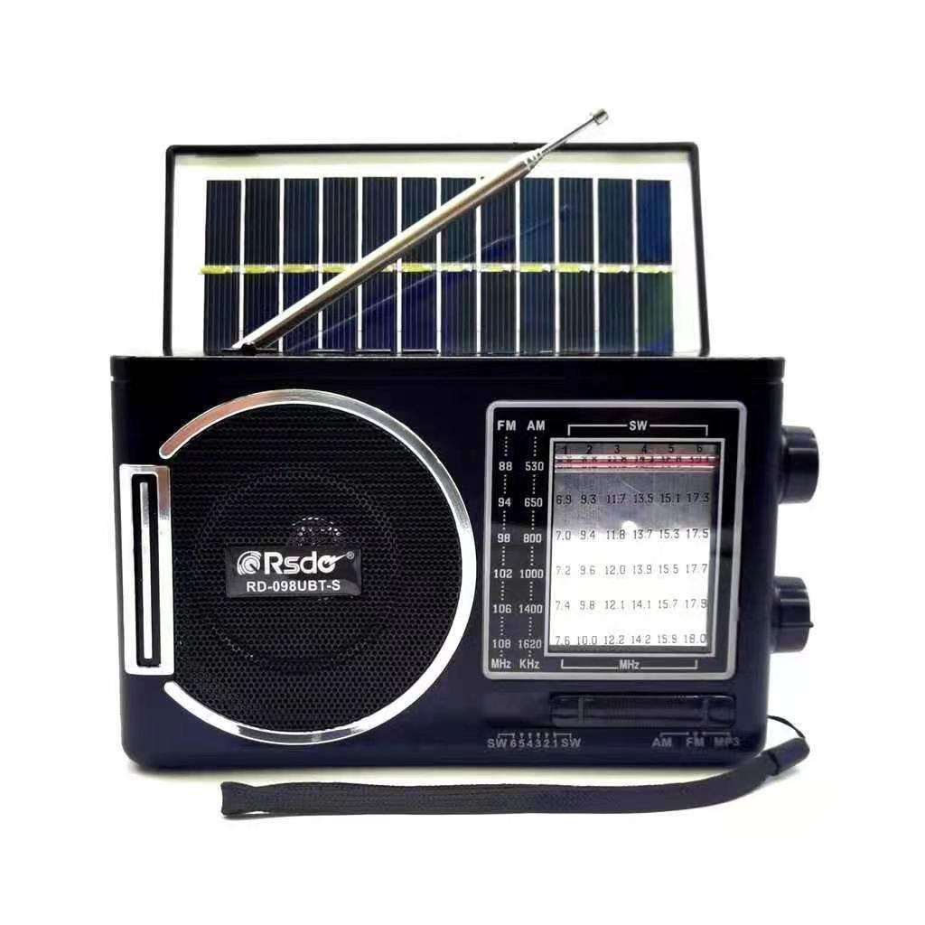Solar Bluetooth AM/FM/SW 8 band Radio with USB/TF music player and LED ...