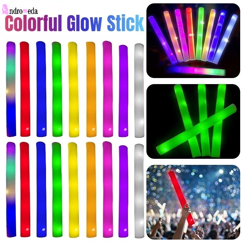 1Pc Colorful Sponge Foam Fluorescent Rod Light Stick Concert Responding ...