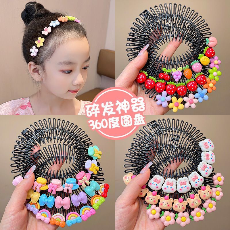 5PCS Set Children Hair Comb Card Bangs Flower Pull Pull Comb for Baby ...