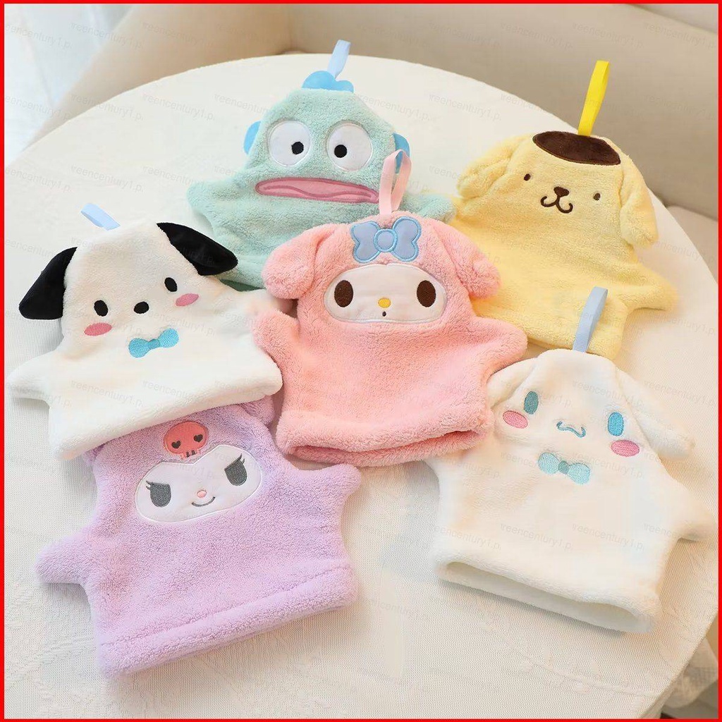 Yelan Sanrio Cartoon Bath Towel Gloves Gift For Girls Kids Kuromi ...
