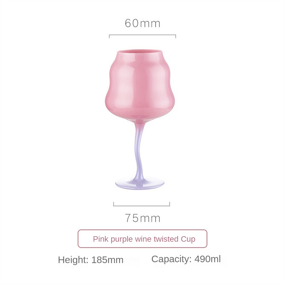 Aubte Cream Goblet Medieval Retro Crystal Glass Cup Home Decorative Cup Sparkling Wine Glass