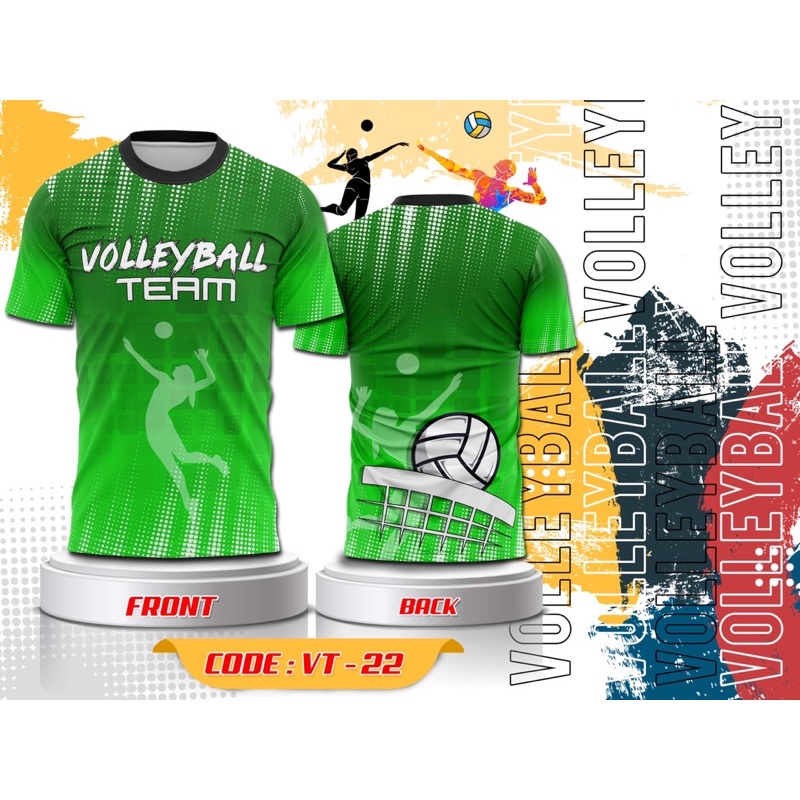 Volleyball Sublimation T shirt [NEW] VOLLEYBALL FULLY SUBLIMATED