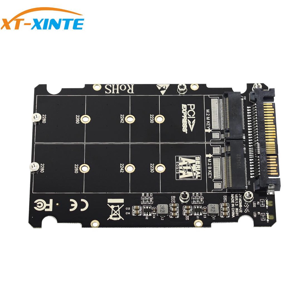 NGFF M.2 SSD M Key To U.2 Adapter – 2-in-1 M2 NVMe & SATA To PCI-e U.2 SFF-8639