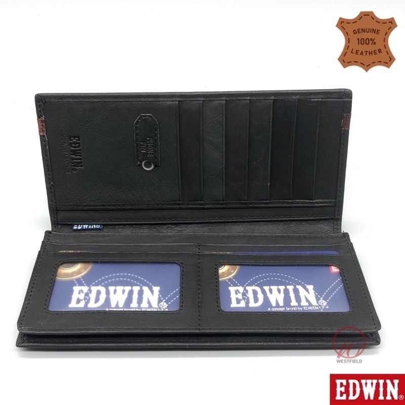 EDWIN PREMIUM LEATHER LONG WALLET ( EWEI 30727 ) | Shopee Philippines