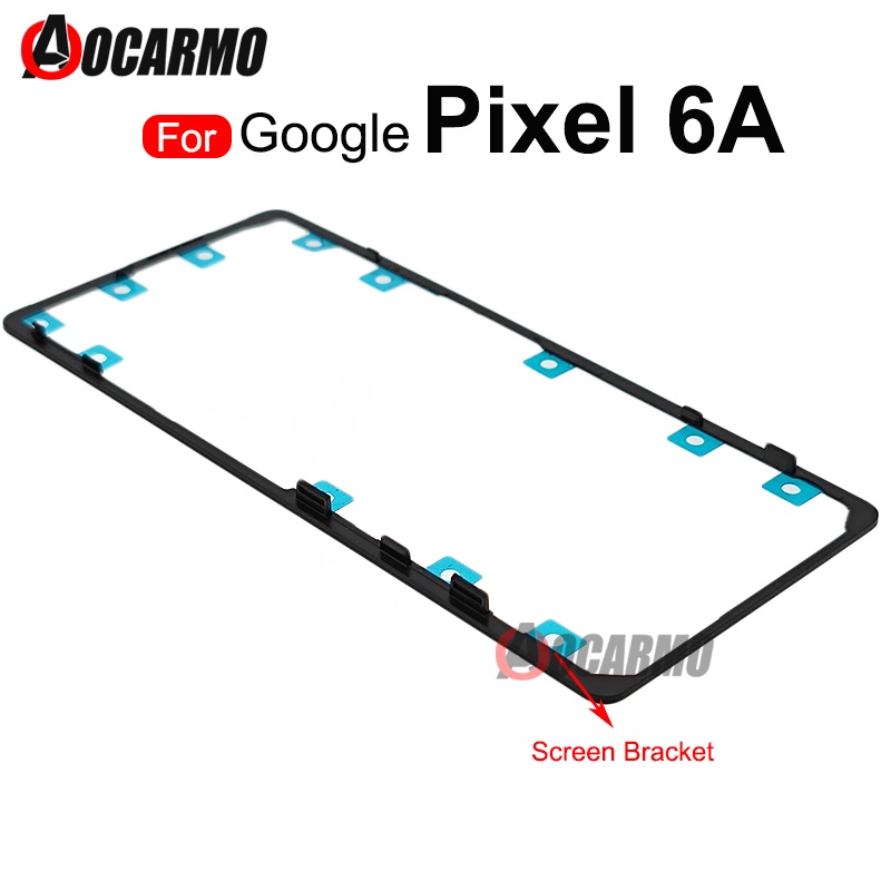 For Google Pixel 6A Front Screen Stand Middle Bezel Frame LCD Display ...