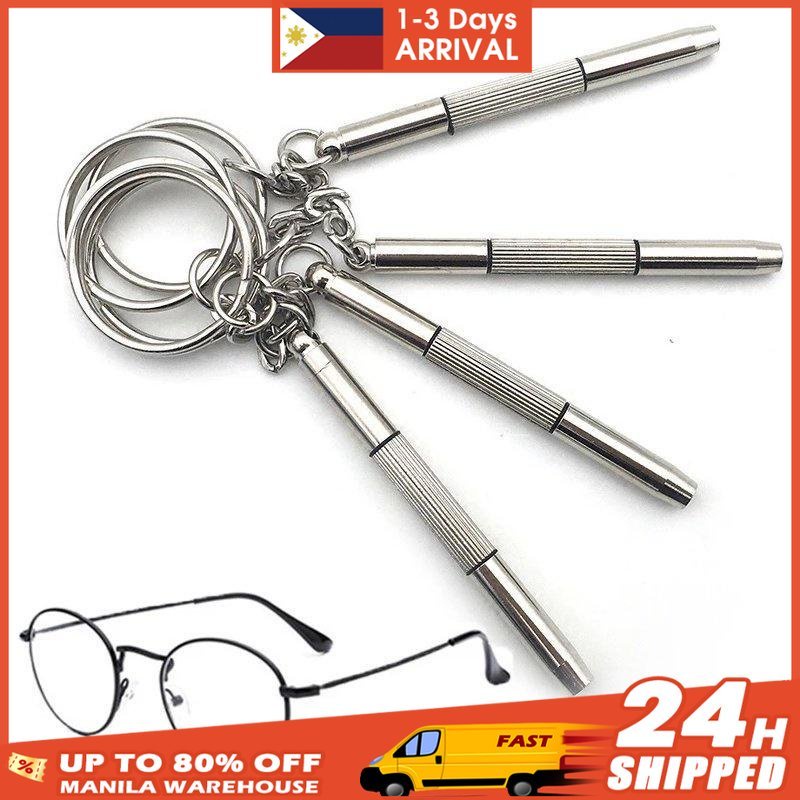 Portable Mini Multifunction Screwdriver Glasses Srewdriver Tool Three