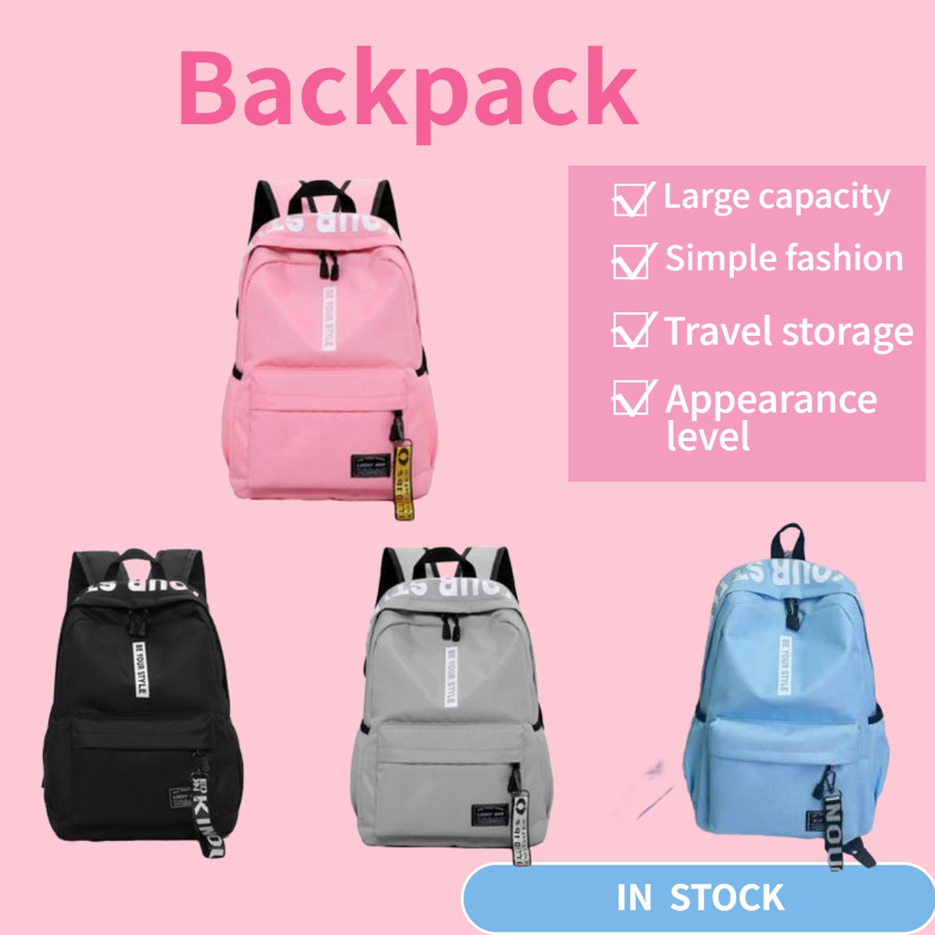 Korean Canvas backpack Korean version of the fashion backpack girls