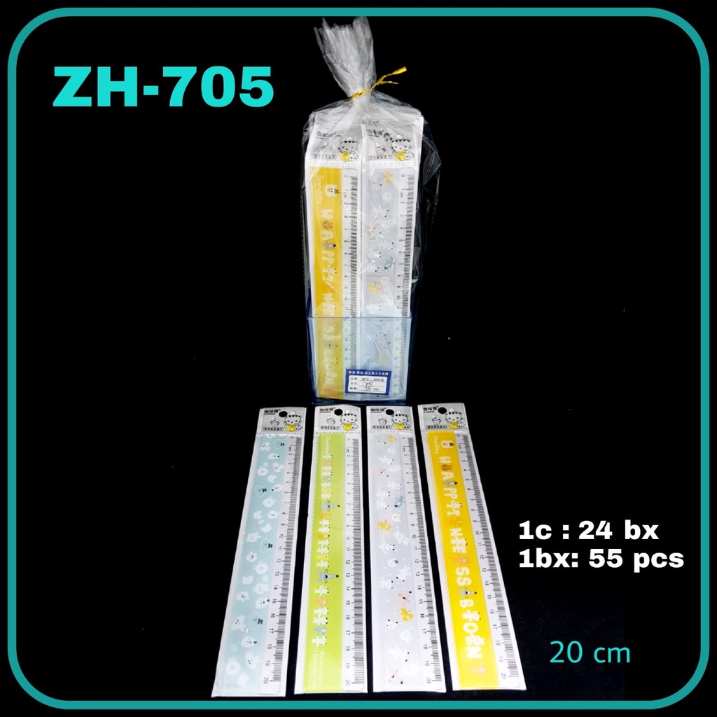 Mj Fancy Ruler 20cm Printing/Line/Ruler | Shopee Philippines