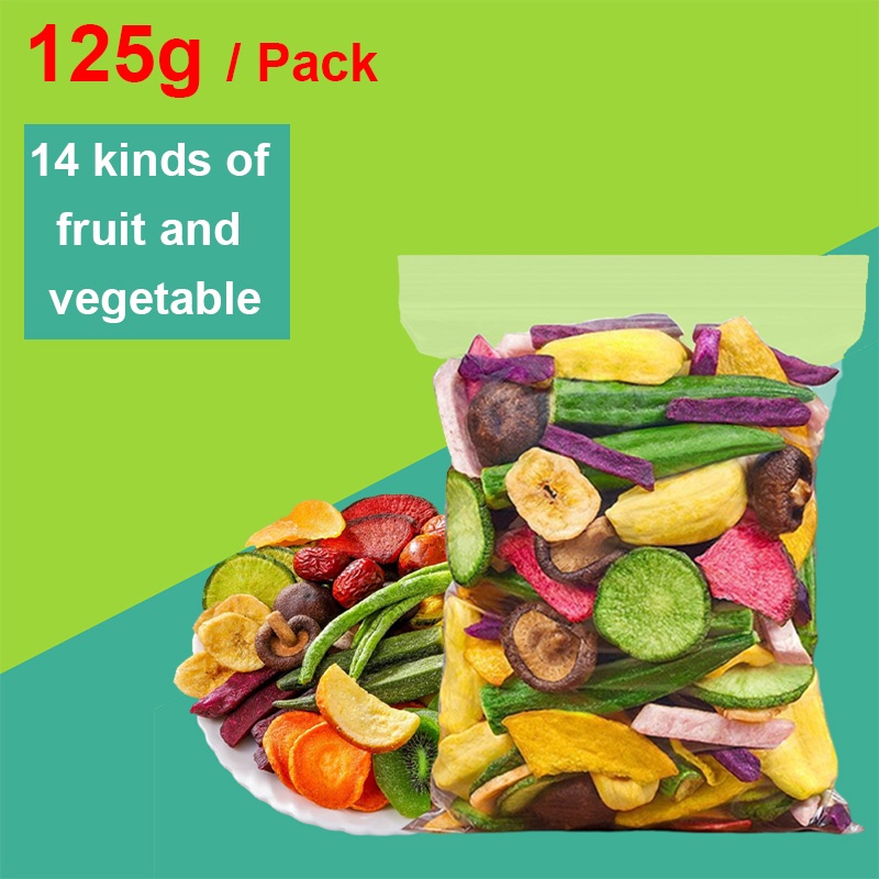 Fried vegetables chips dried mixed fruits and vegetable chips snacks