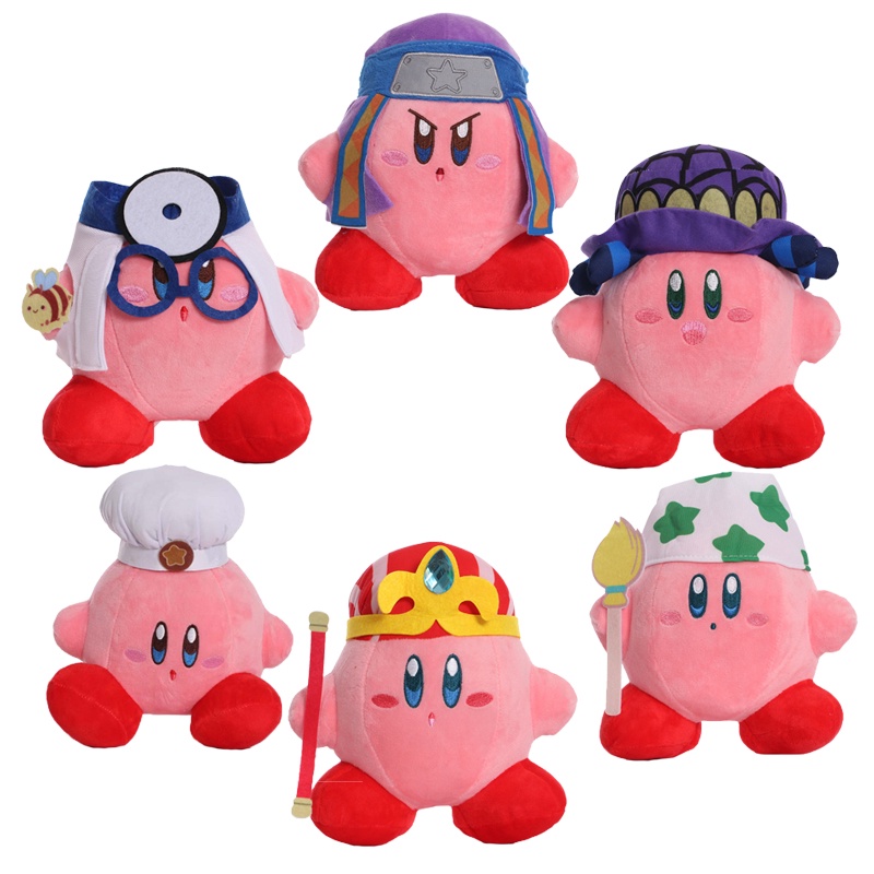 20cm 10cm Cute Star Kirby Stuffed Plush Toy Ninja Costume Chef Attire ...