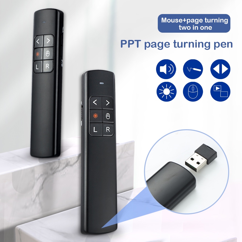 PowerPoint Pointer Presentation with Laser PPT Presenter Remote Clicker ...