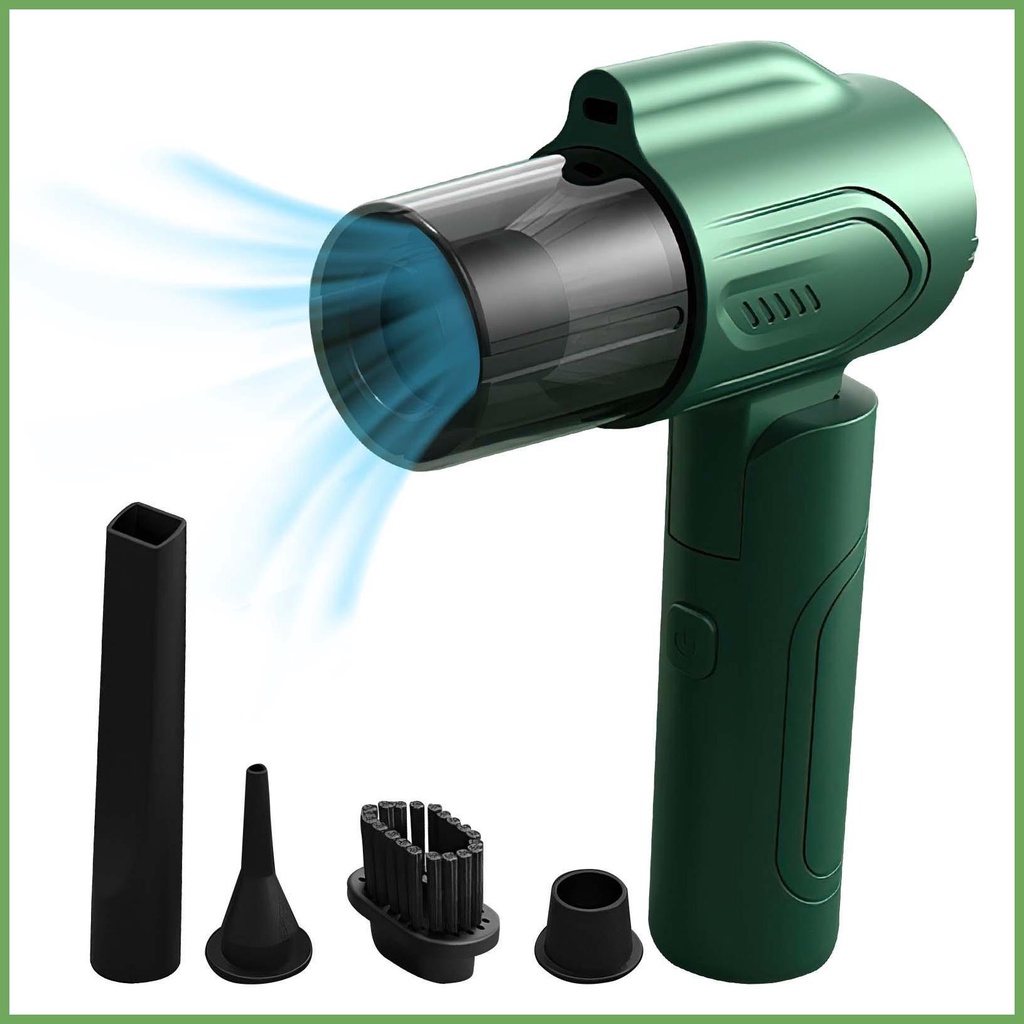 Compressed Air Duster 3 in 1 Cordless Handheld Air Blower High Speed ...