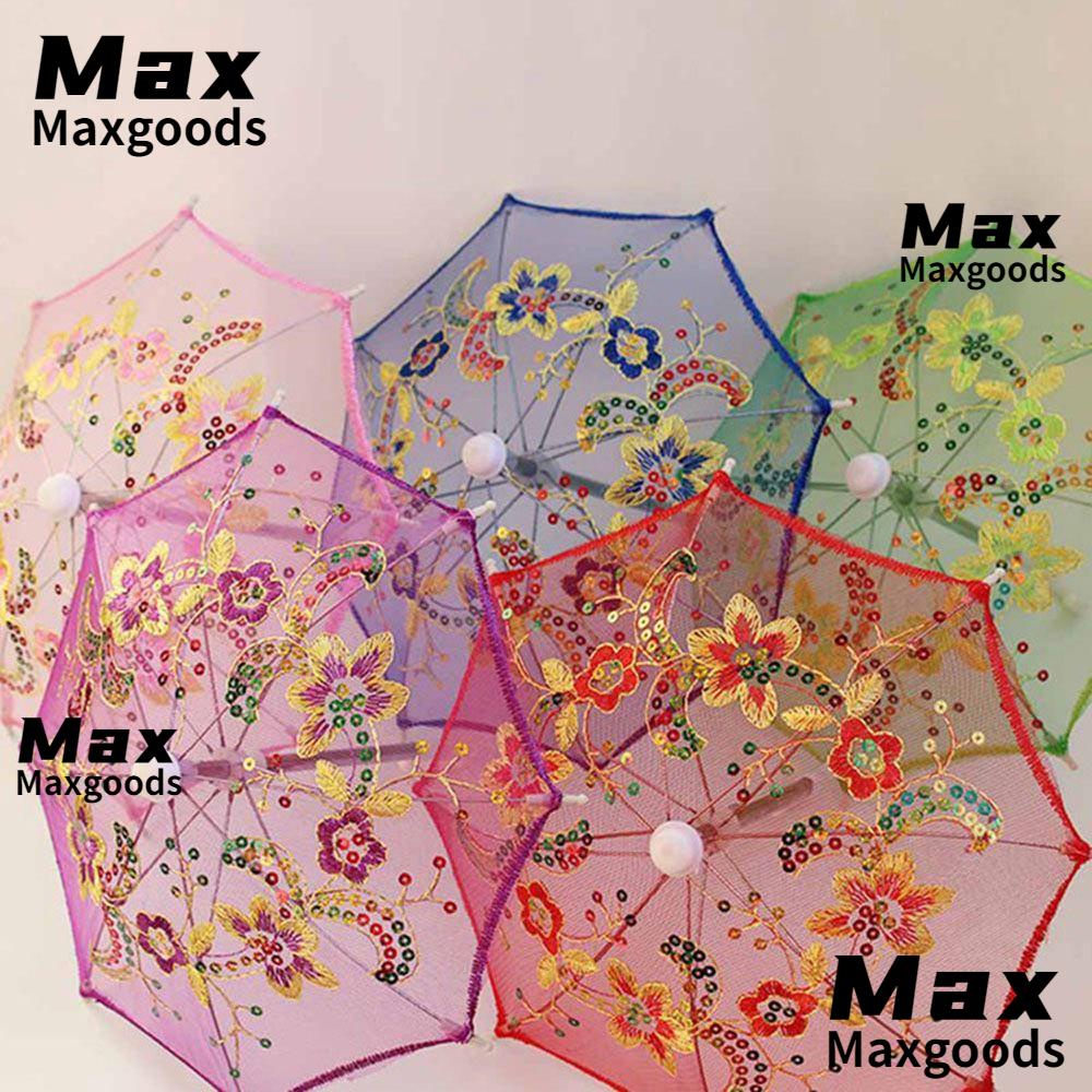 MAX Fashion New Lace Umbrella Toys Sunshade Embroidered Umbrellas Mini