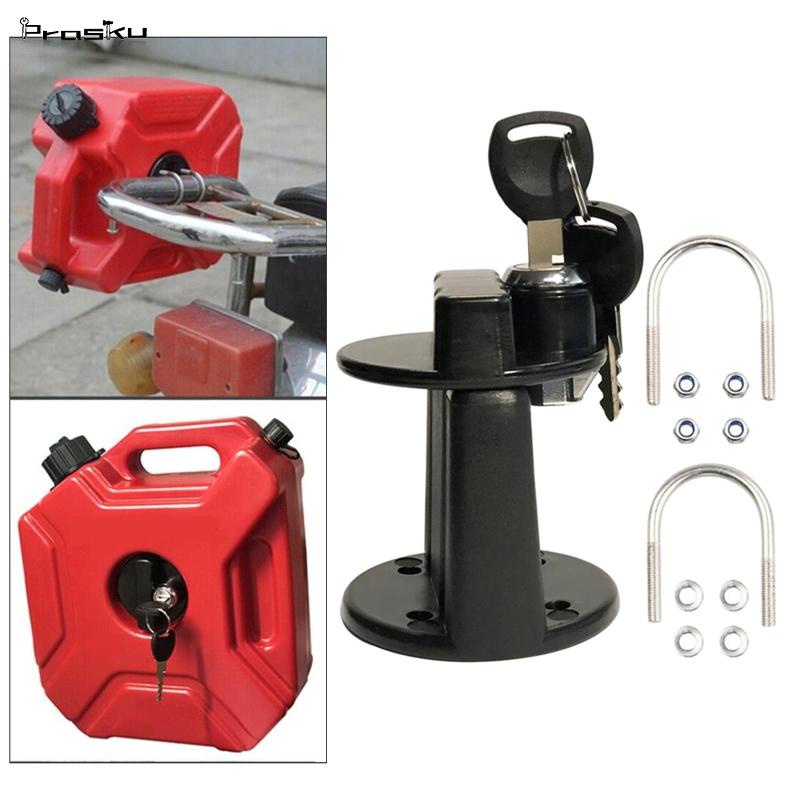 [Prasku1] Gas Can Mount Oil Mounting Lock with Keys Universal for 3L 5L
