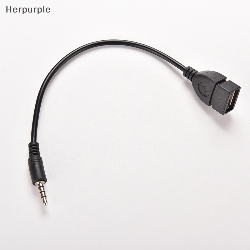 Her X Mm Male Aux Audio Plug Jack To Usb Female Converter Cable