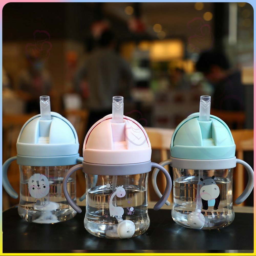 【Halo】250ml Straw Cup For Kids Baby Sippy Cup for Toddler Leakproof