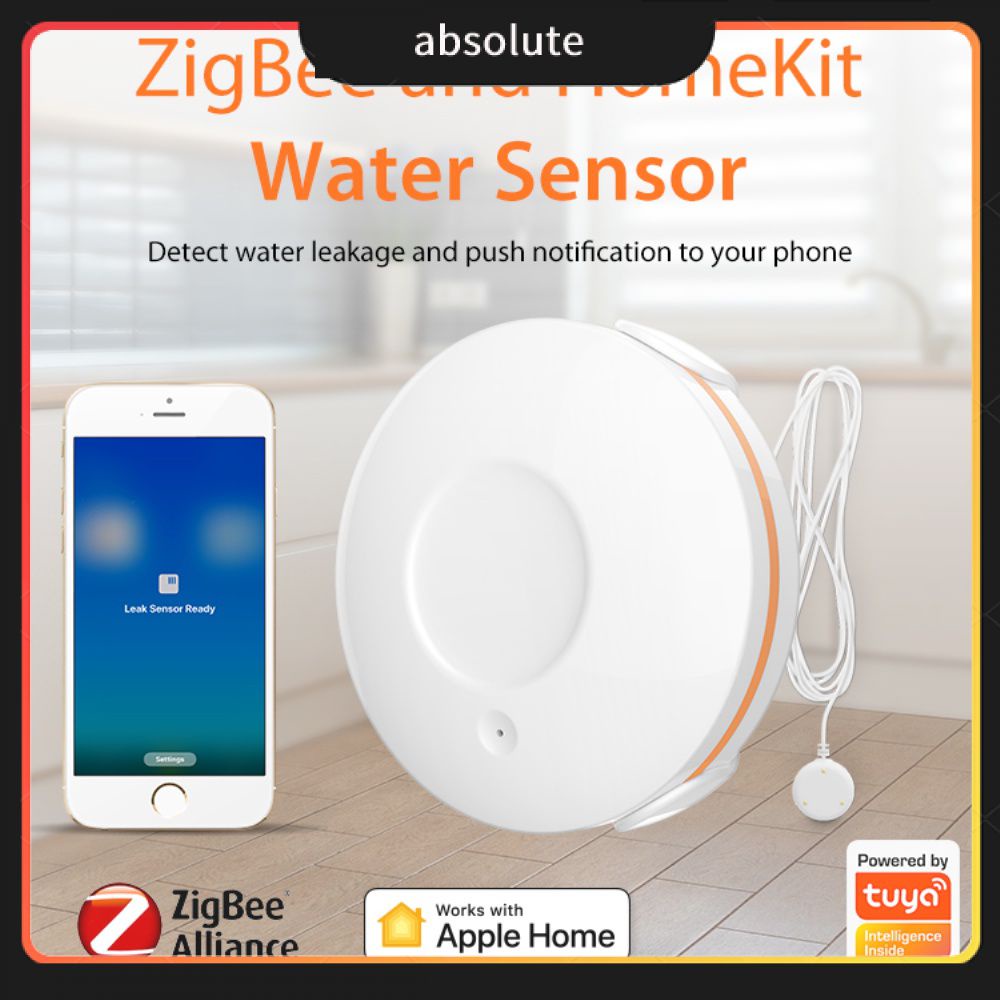 Tuya HomeKit and ZigBee Smart Home Water Leak Sensor Wireless Flooding