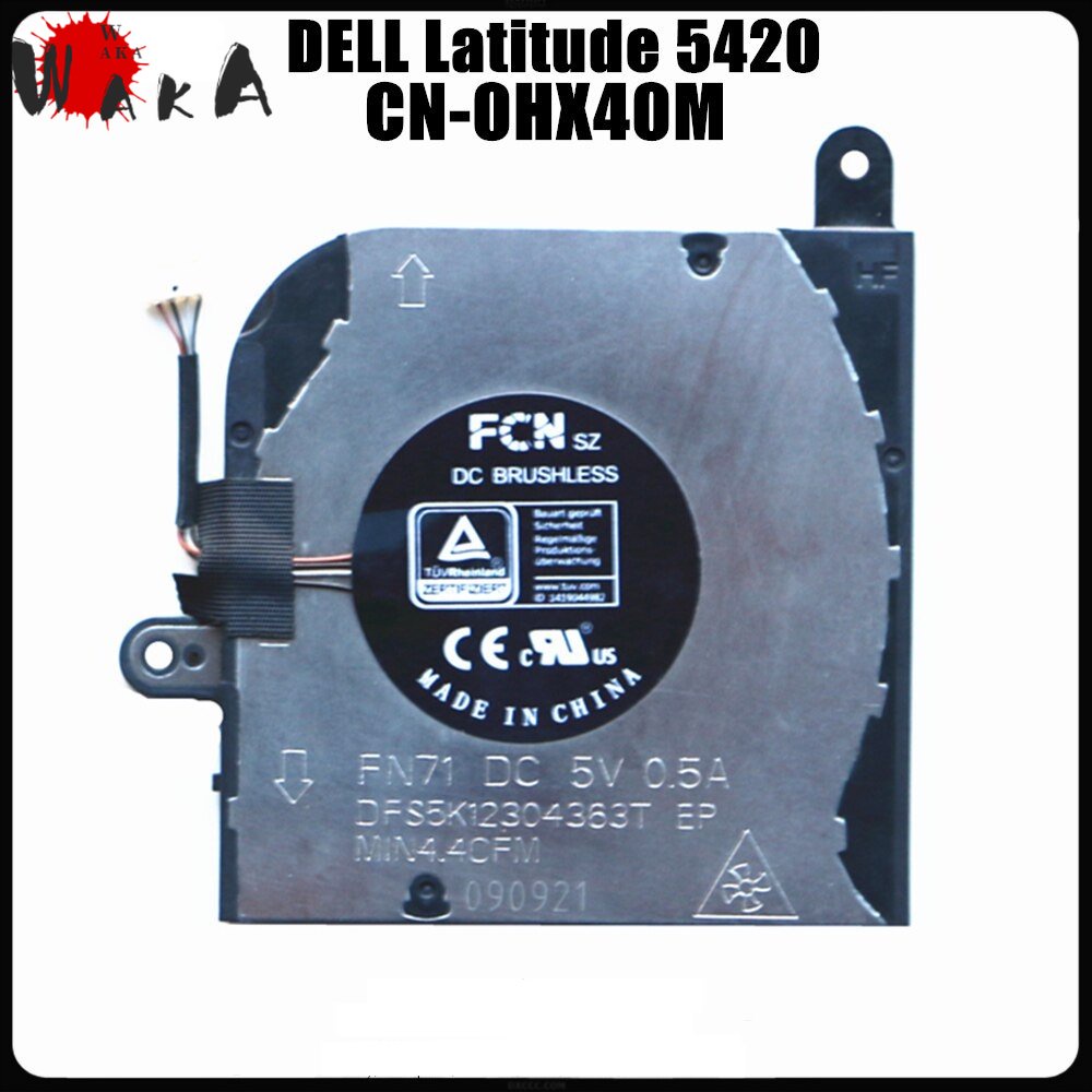 Cooling Fan For DELL Latitude 5420 Cpu Laptop Fan 0HX40M | Shopee ...
