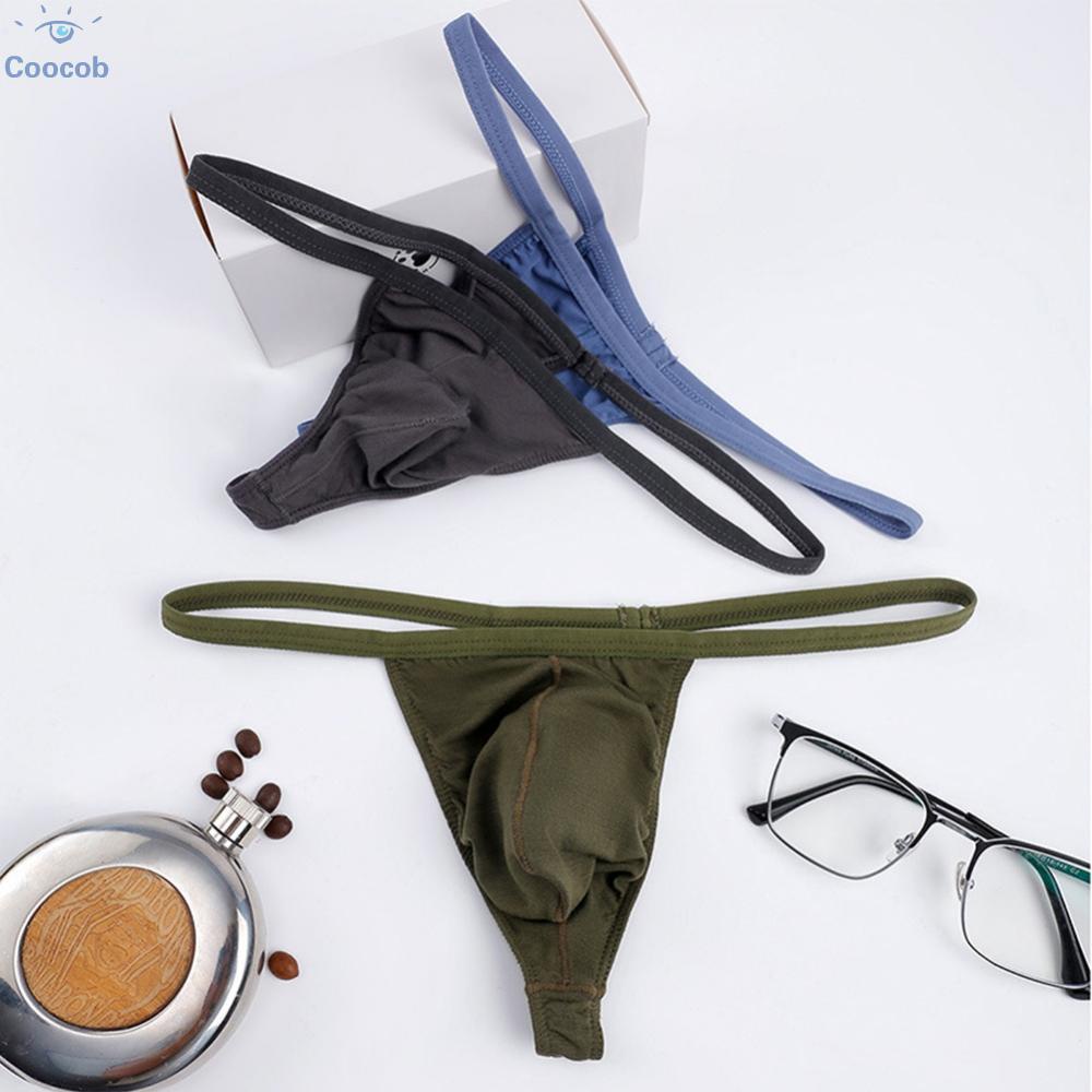 Sexy Men's Underwear Modal Thong Panties with Soft Pouch 6 Colors to ...