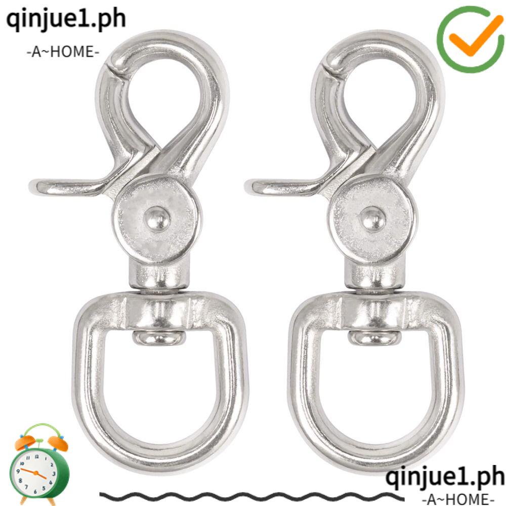 QINJUE1 2 Pack Trigger Snap Hooks, 2.56'' Metal Trigger Snaps, Marine