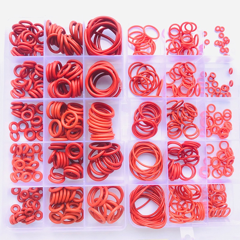 Red Silicone O Rings 100250Pcs ORings Red Silicone VMQ Seal Sealing O
